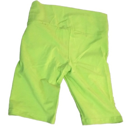 Lime green biker shorts - Picture 2 of 2